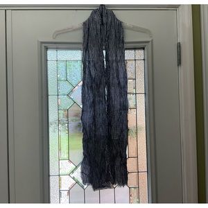 Super Cute Waffle Cloth Navy & White Check Scarf! Dress it Up or Wear w Jeans